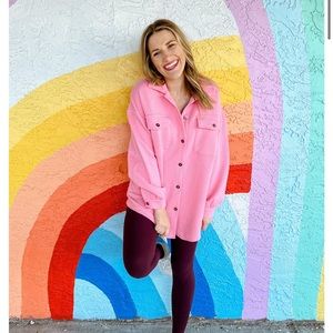 My Element Boutique rose shacket